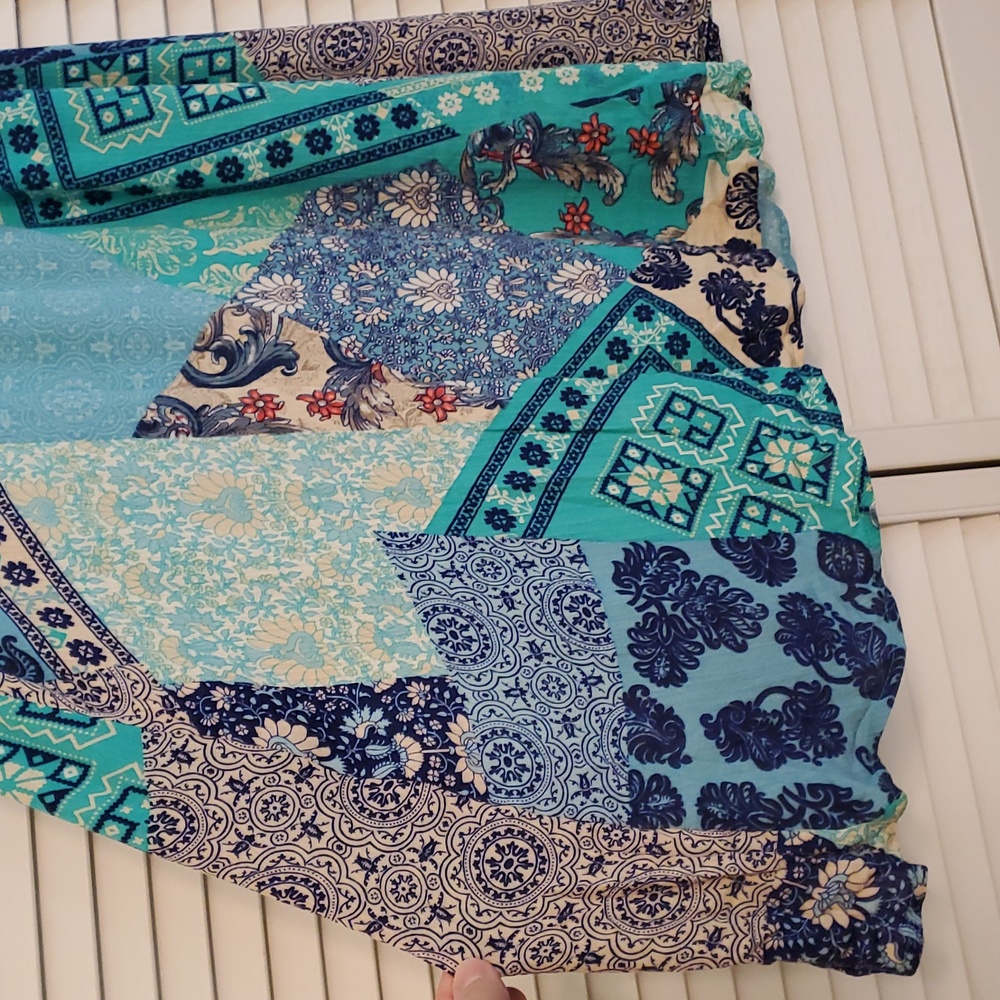 Entro Floral Patchwork Patterned Sleeveless Rayon… - image 3